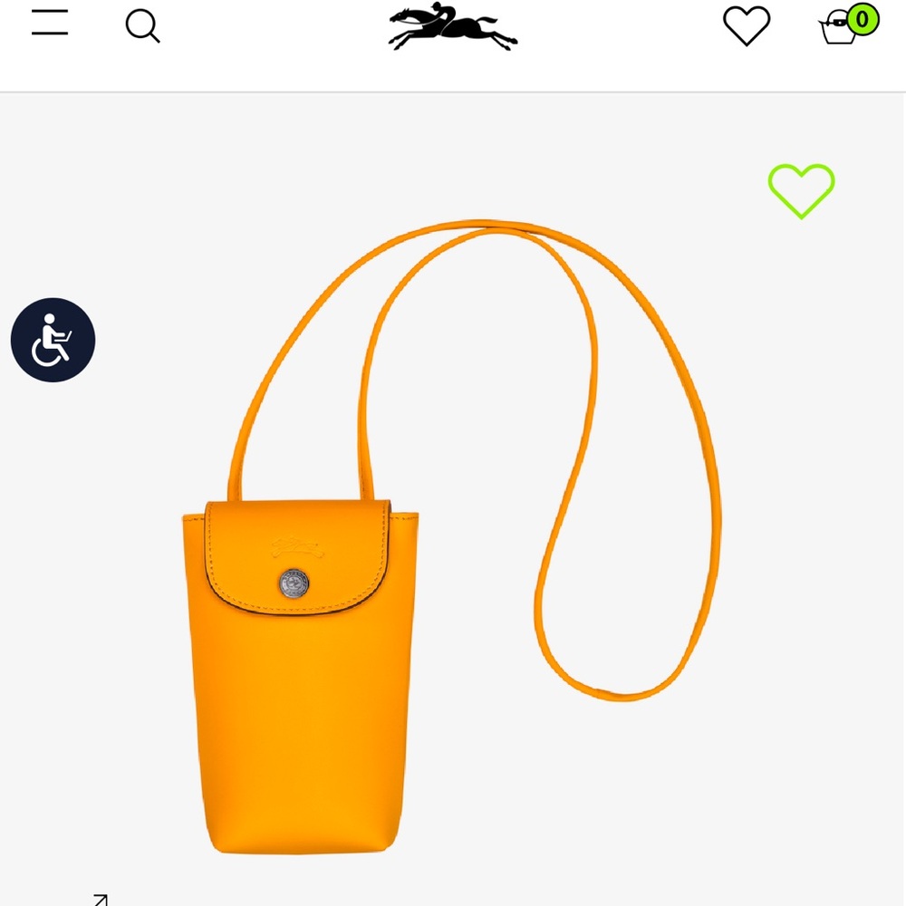 Longchamp Le Pliage Bag with leather lace strap